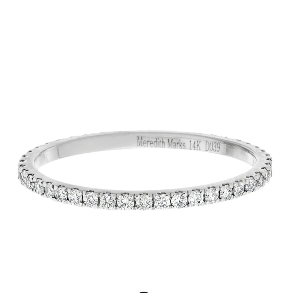 Meredith Marks White Gold Diamond Band